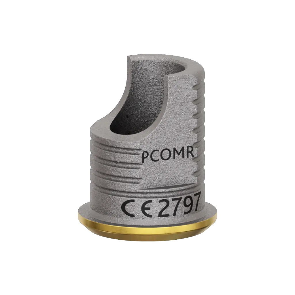 Abutment, titanium base, 1 mm, rotational, M.