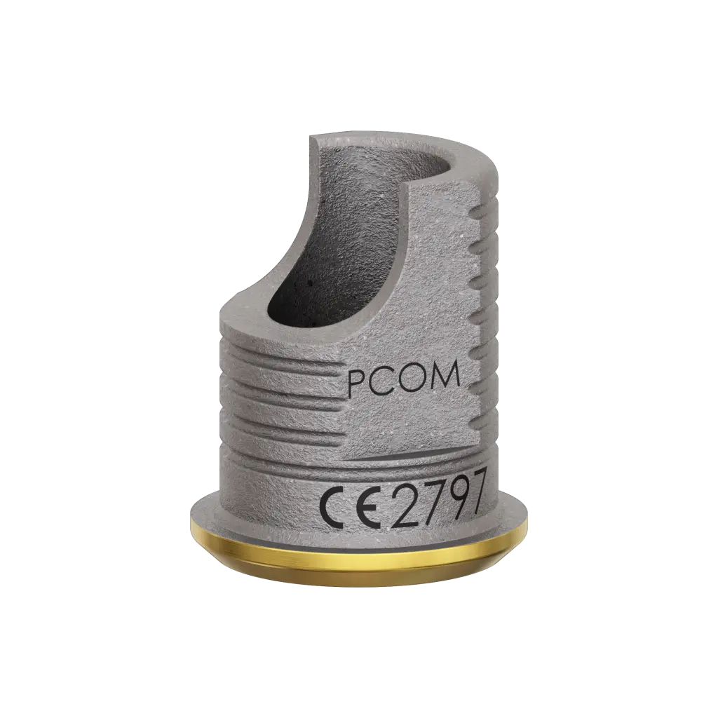 Abutment, titanium base, 1 mm, M.