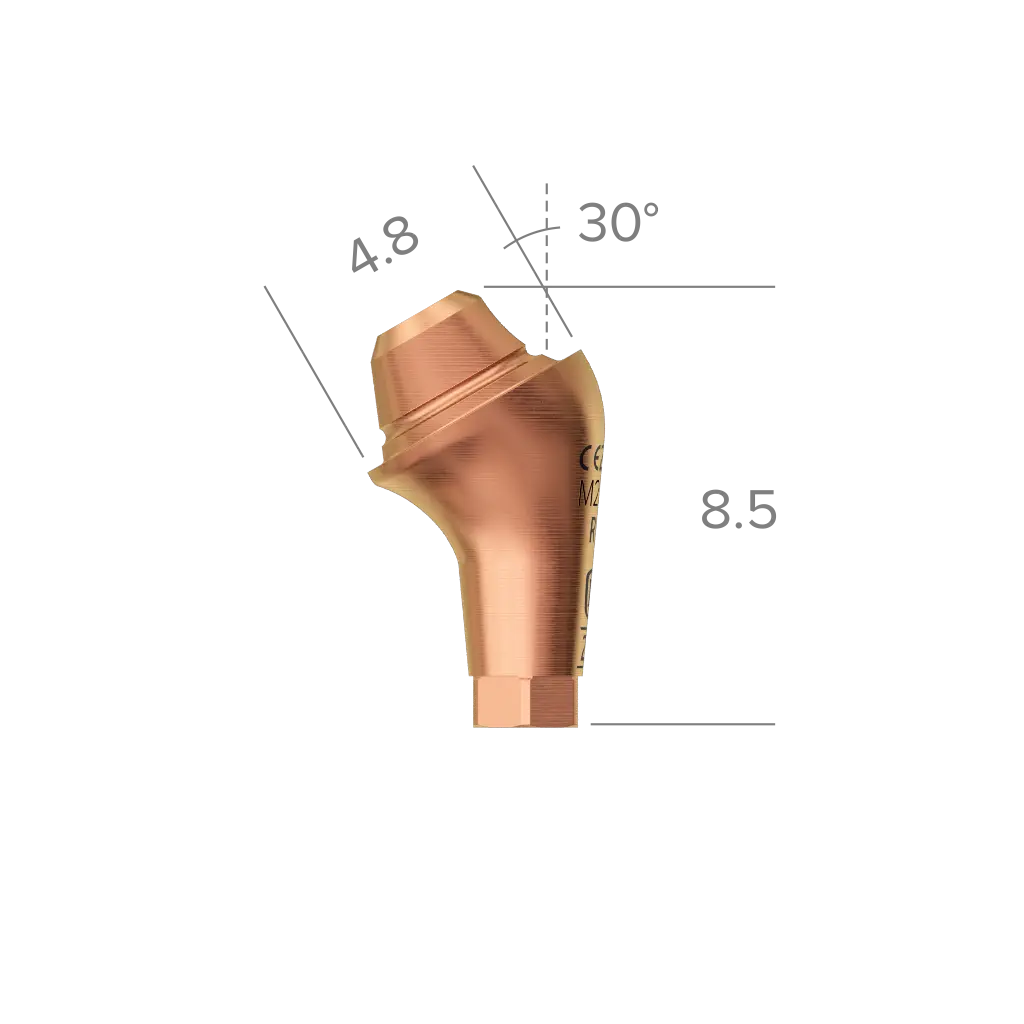 Abutment, multi-unit, N platform, 30°, 2 mm, R. 