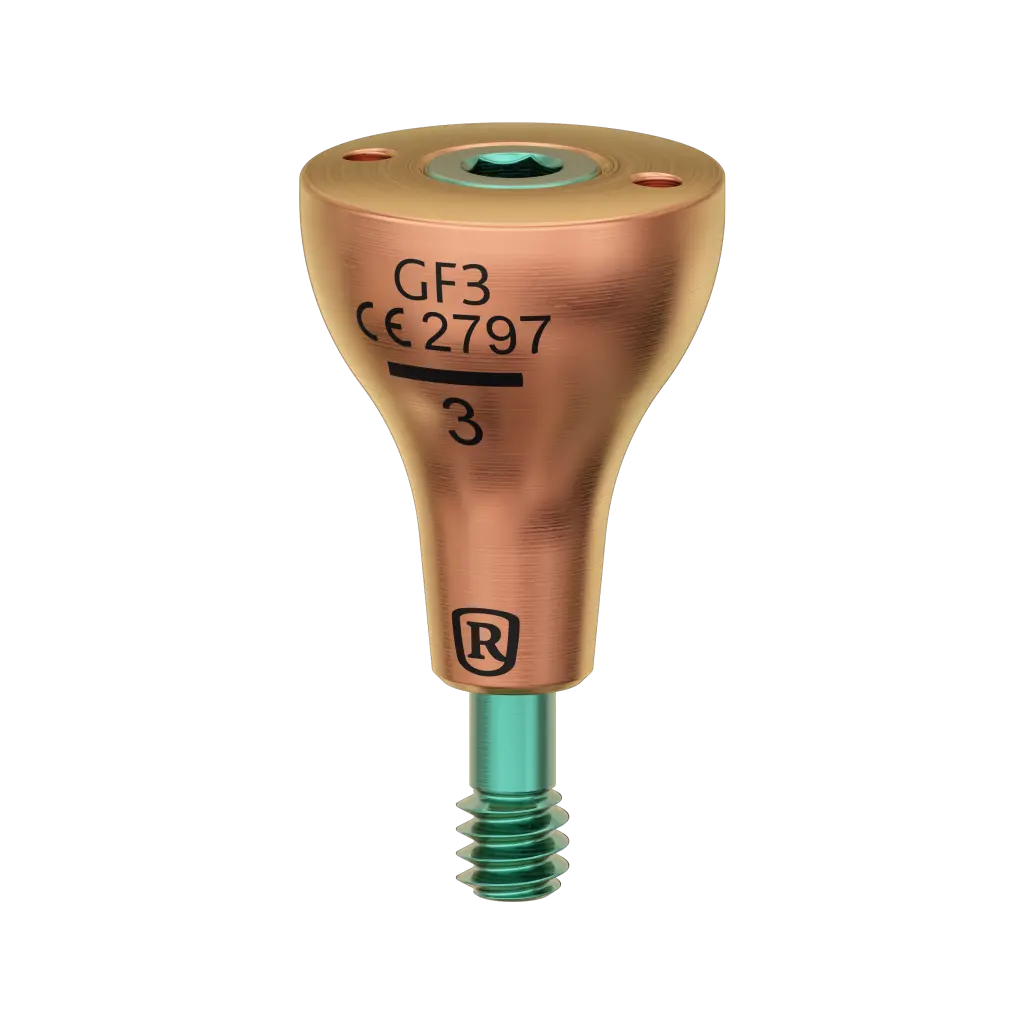 Healing abutment, 3 mm, R.