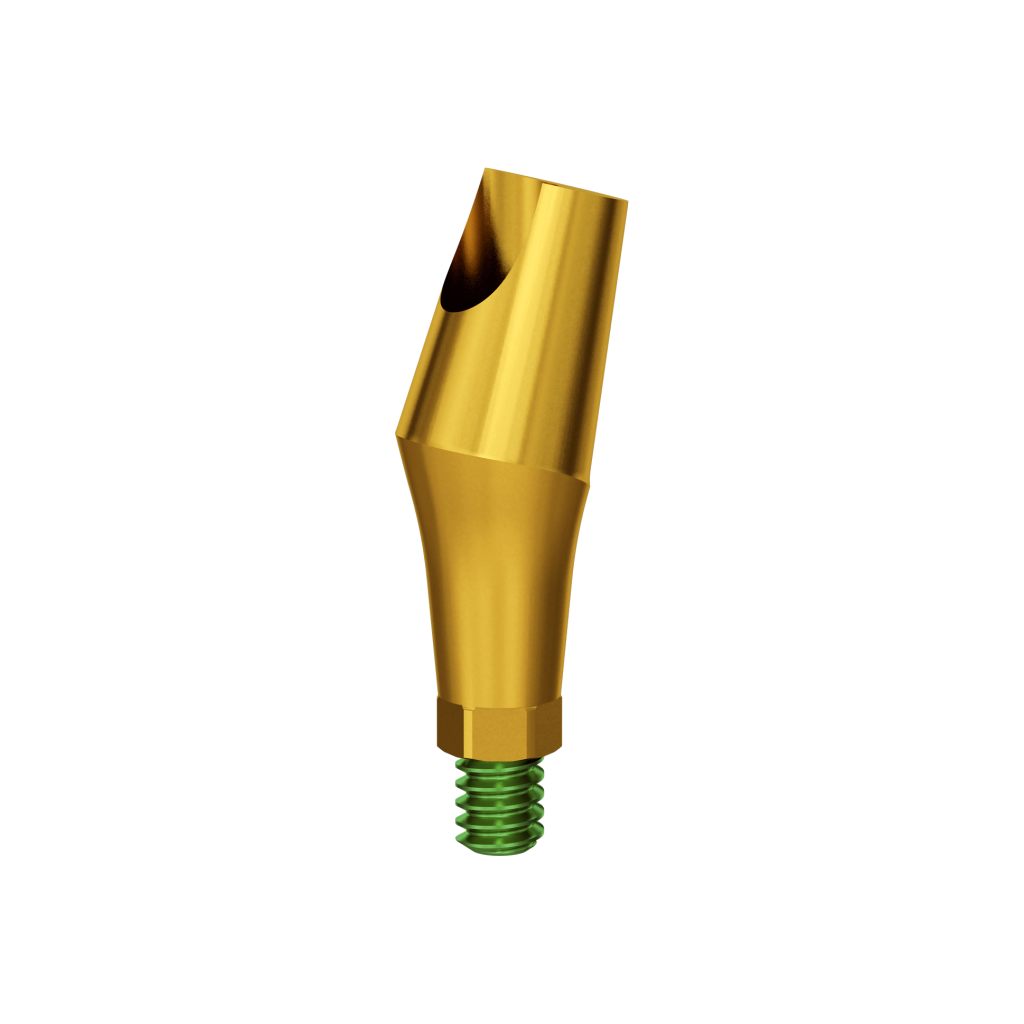 Abutment, narrow, 15°, 2 mm, R.